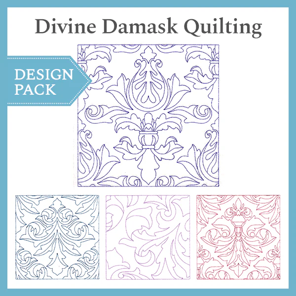 A Divine Damask Quilting Design Pack - Image 5