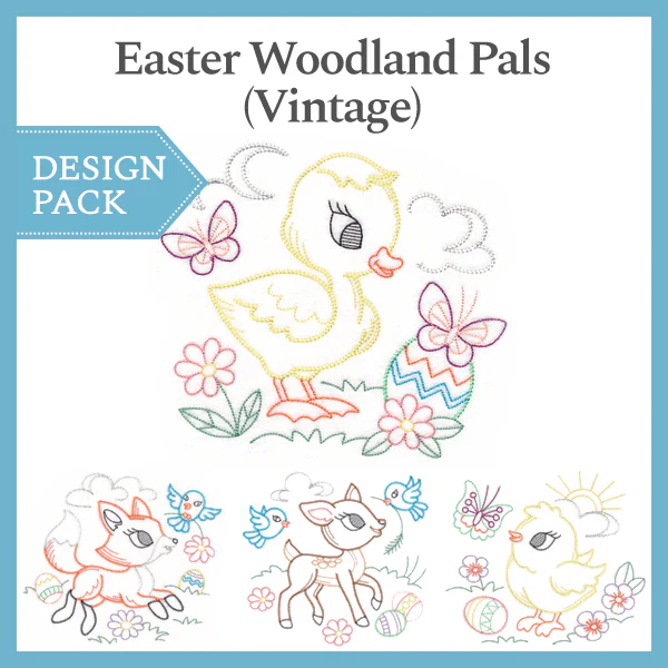 A Easter Woodland Pals (Vintage) Design Pack - Image 5