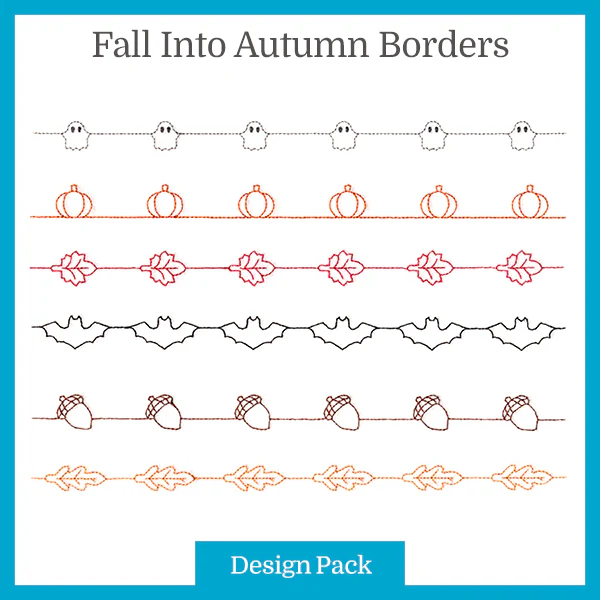 A Fall into Autumn Borders Design Pack - Image 3