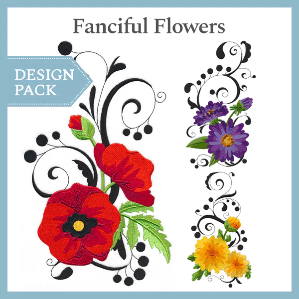 A Fanciful Flowers Design Pack - Image 5
