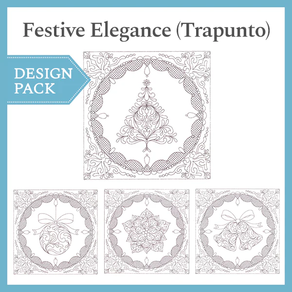 A Festive Elegance (Trapunto) Design Pack - Image 7