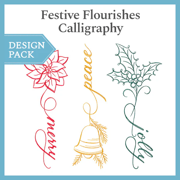 A Festive Flourishes Calligraphy Design Pack - Image 2