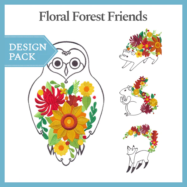 A Floral Forest Friends Design Pack - Image 3