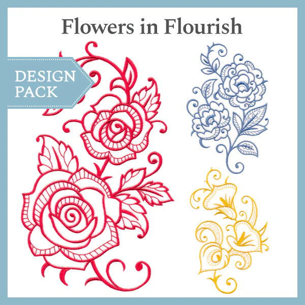 A Flowers in Flourish Design Pack - Image 4