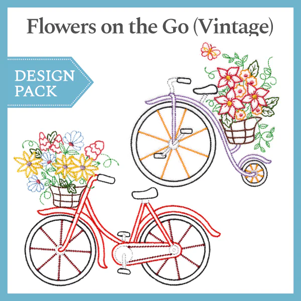 A Flowers on the Go (Vintage) Design Pack - Image 3