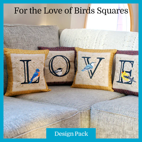 A For the Love of Birds Squares Design Pack - Image 3