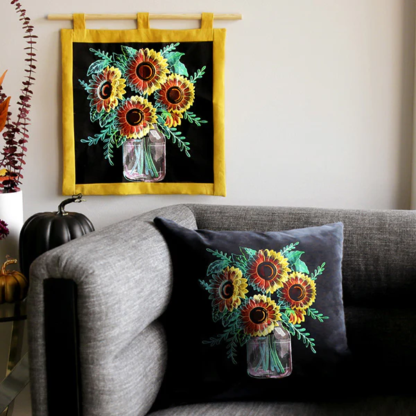 A Four Panel Sunflower Bouquet Design Pack - Image 10