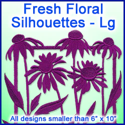 A Fresh Floral Silhouettes Design Pack - Image 3