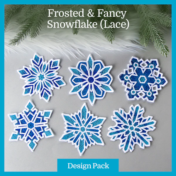 A Frosted & Fancy Snowflake (Lace) Design Pack - Image 25