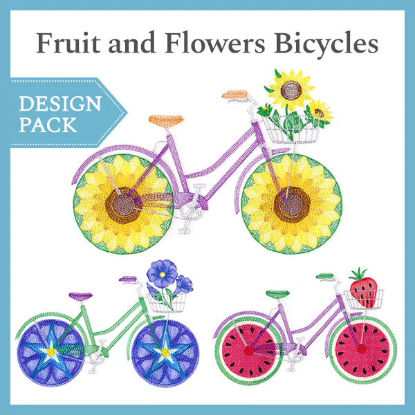 A Fruit and Flowers Bicycles (Design Pack) - Image 4