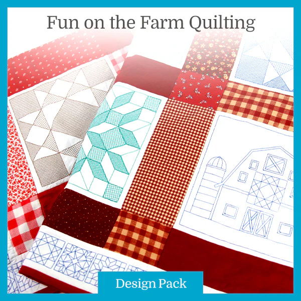 A Fun on the Farm Quilting (Double Run) (Trapunto) Design Pack - Image 3