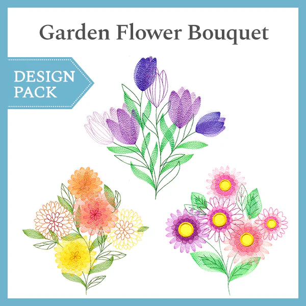 A Garden Flower Bouquet Design Pack - Image 4