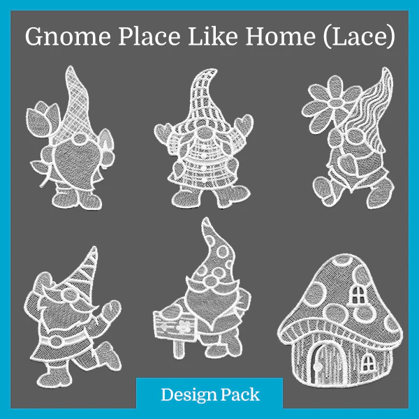 A Gnome Place Like Home (Lace) Design Pack - Image 2