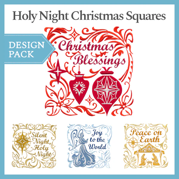 A Holy Night Christmas Squares Design Pack - Image 5