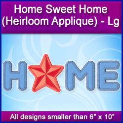 A Home Sweet Home (Heirloom Applique) Design Pack - Image 2