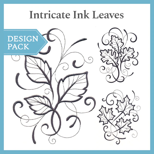 A Intricate Ink Leaves Design Pack - Image 3