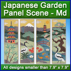 A Japanese Garden Panel Scene Design Pack - Image 3