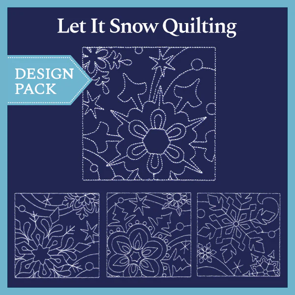 A Let It Snow Quilting (Double Run) Design Pack - Image 2