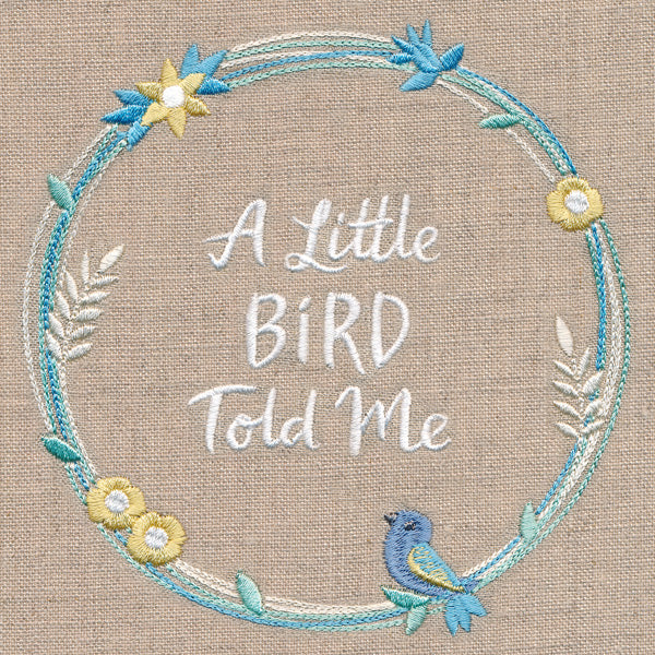 A Little Bird Told Me Wildflower Wreath - Image 4