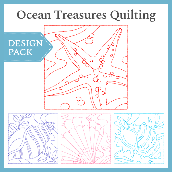A Ocean Treasures Quilting Design Pack - Image 4