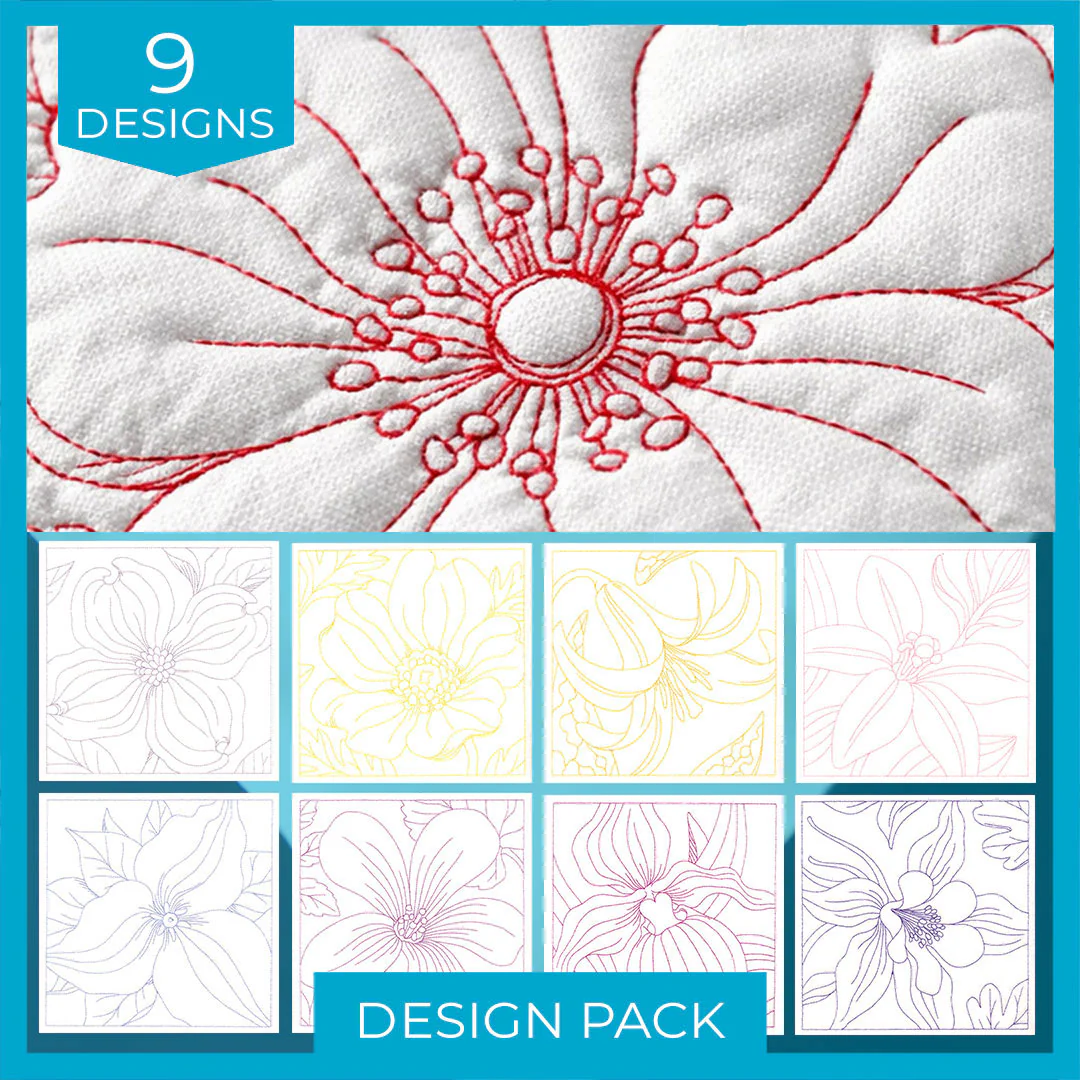 A Perfect Petals Quilting III Design Pack - Image 3