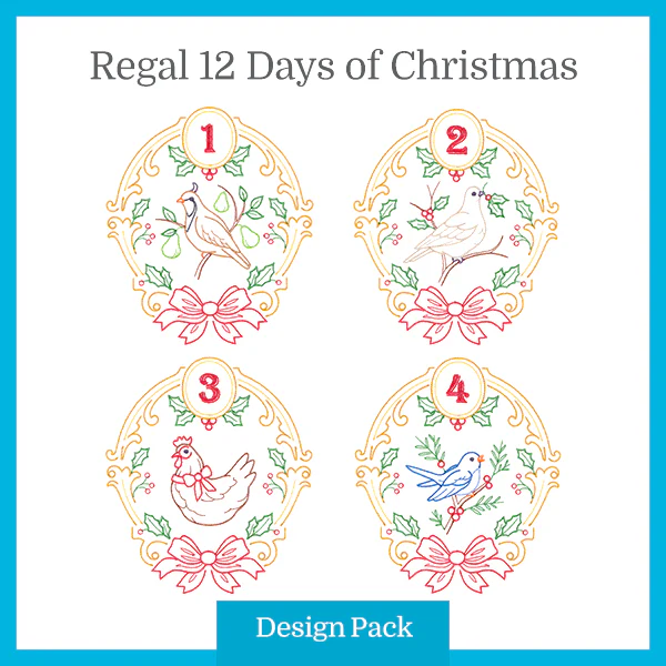 A Regal 12 Days of Christmas (Vintage) Design Pack - Image 4