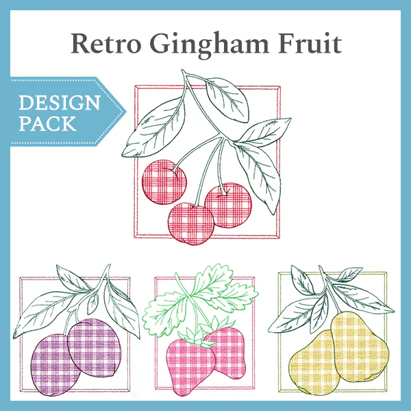 A Retro Gingham Fruit Design Pack - Image 5
