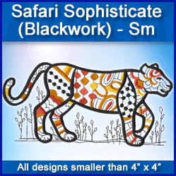 A Safari Sophisticate (Blackwork) Design Pack - Image 5