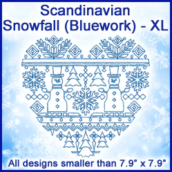 A Scandinavian Snowfall (Bluework) Design Pack