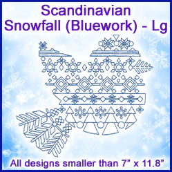 A Scandinavian Snowfall (Bluework) Design Pack - Image 2