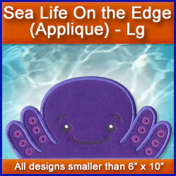A Sea Life on the Edge (Applique) Design Pack - Image 4