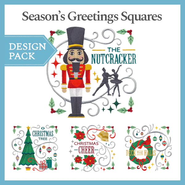 A Season's Greetings Squares Design Pack - Image 4