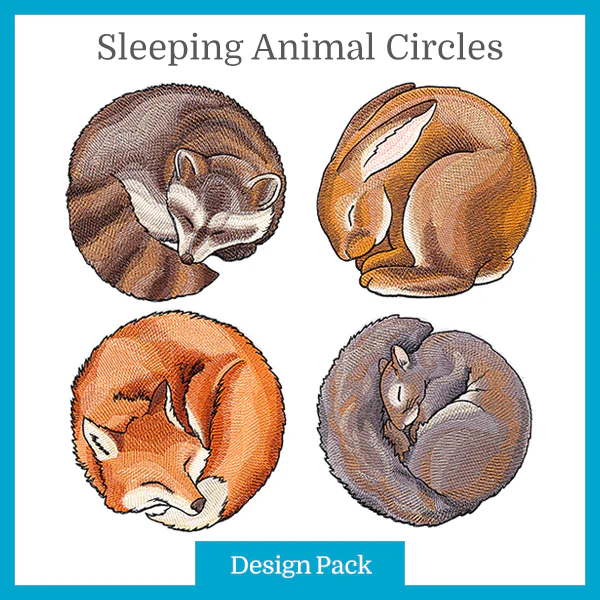 A Sleeping Animal Circles Design Pack - Image 5