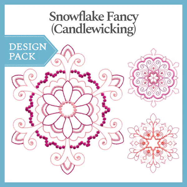 A Snowflake Fancy (Candlewicking) Design Pack - Image 3