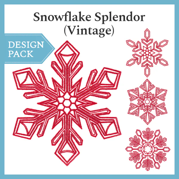 A Snowflake Splendor (Vintage) Design Pack - Image 3