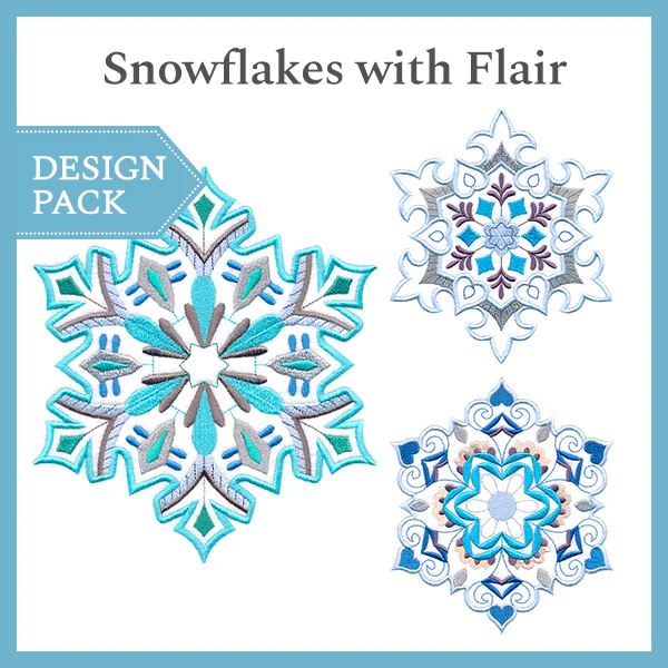 A Snowflakes with Flair Design Pack - Image 3