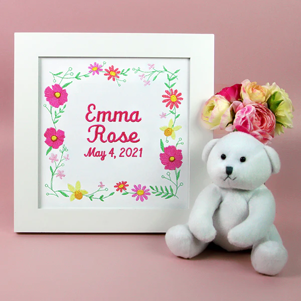A Stitch of Blooms Square Wreath - Image 4