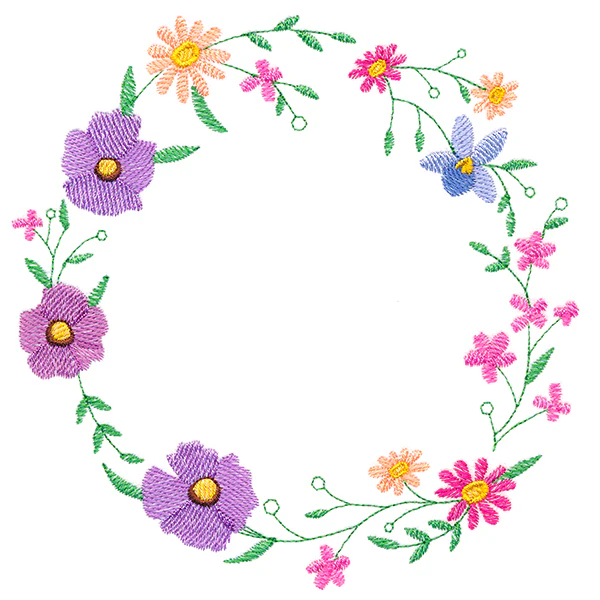 A Stitch of Blooms Wreath - Image 2