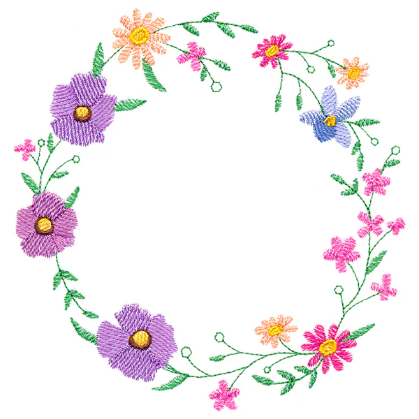 A Stitch of Blooms Wreath - Image 3