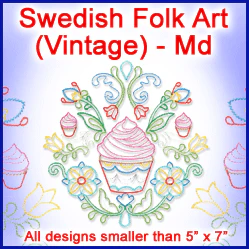 A Swedish Folk Art (Vintage) Design Pack - Image 4
