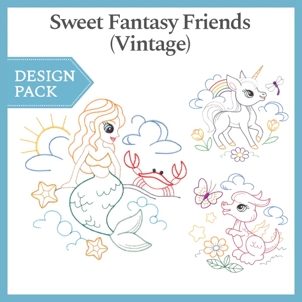A Sweet Fantasy Friends (Vintage) Design Pack - Image 4
