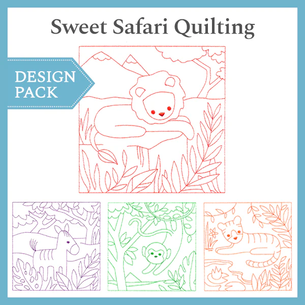 A Sweet Safari Quilting Design Pack - Image 4