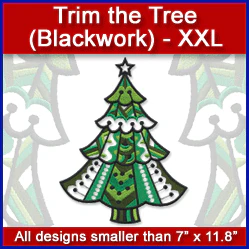 A Trim the Tree (Blackwork) Design Pack - Image 6