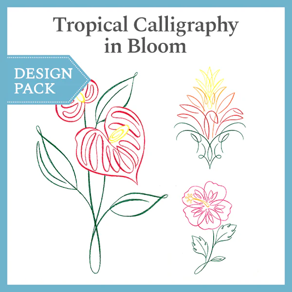 A Tropical Calligraphy in Bloom Design Pack - Image 5