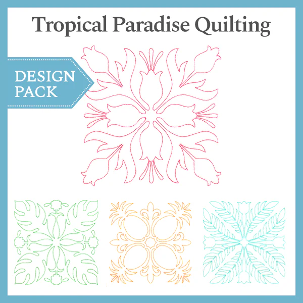 A Tropical Paradise Quilting Design Pack - Image 3