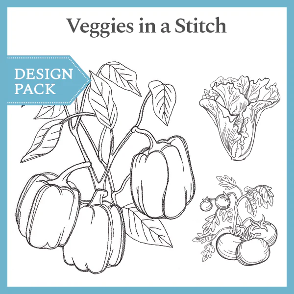 A Veggies in a Stitch Design Pack - Image 3