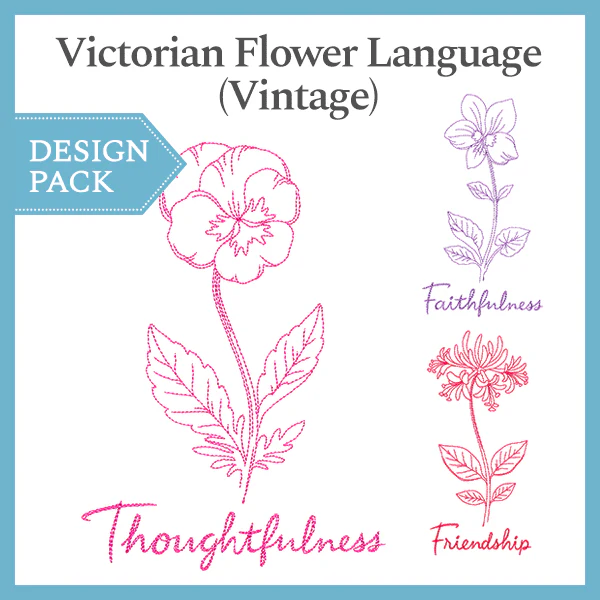 A Victorian Flower Language (Vintage) Design Pack - Image 2