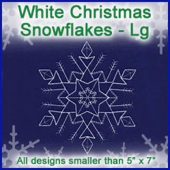A White Christmas Snowflakes Design Pack - Image 3