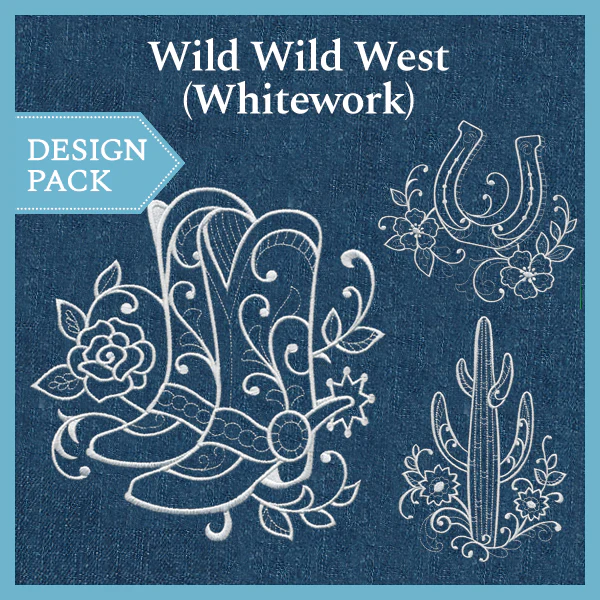 A Wild Wild West (Whitework) Design Pack - Image 4