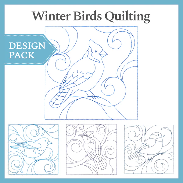 A Winter Birds Quilting Design Pack - Image 3